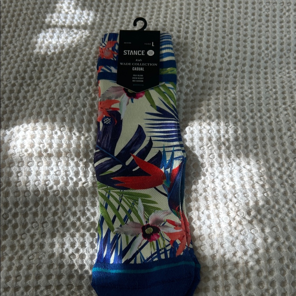 Stance Men's Floral Casual Socks - Blue and Green